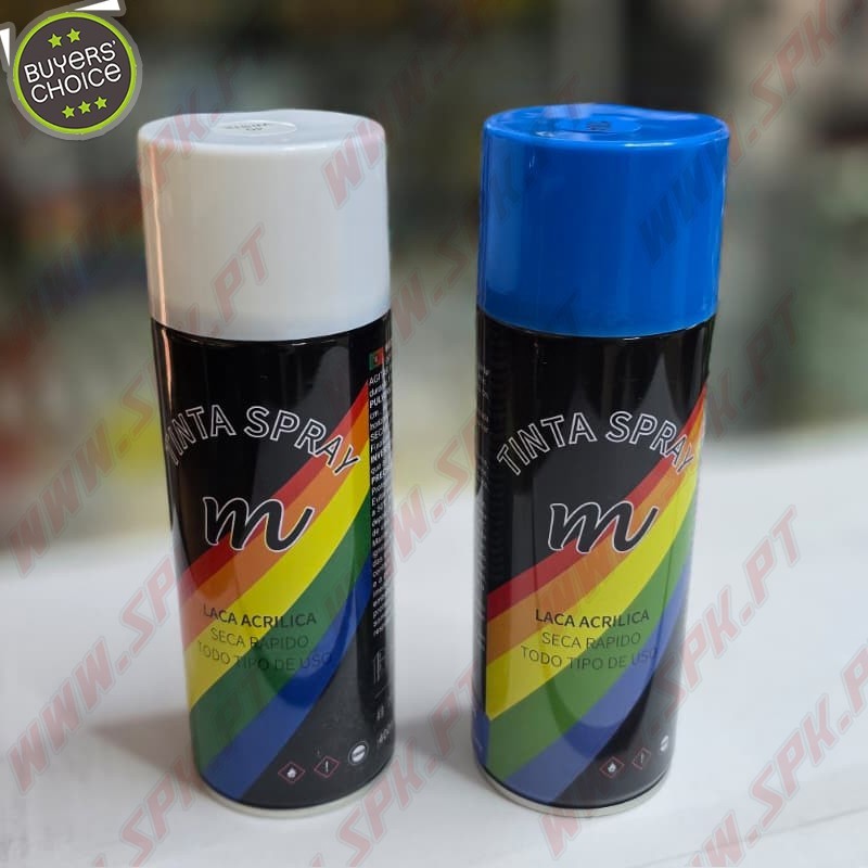 Pack 2X Sprays Tinta 400ml (Branco + Azul Neon)
