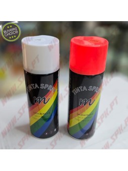 Pack 2X Sprays Tinta 400ml (Branco + Vermelho Neon)
