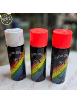 Pack 3X Sprays Tinta 400ml (Branco + Vermelho Neon)
