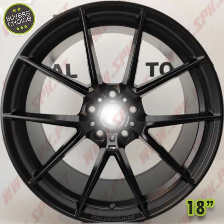 Pack 4 Jantes BMW Look M-PERF. "Satin Black" - 9x18" (5X120 - ET41 - CB72,56)