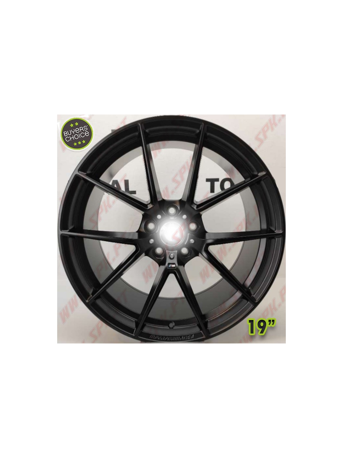 Pack 4 Jantes BMW Look M-PERF. "Satin Black" - 8,5x19" (5X120 - ET34 - CB72,56)