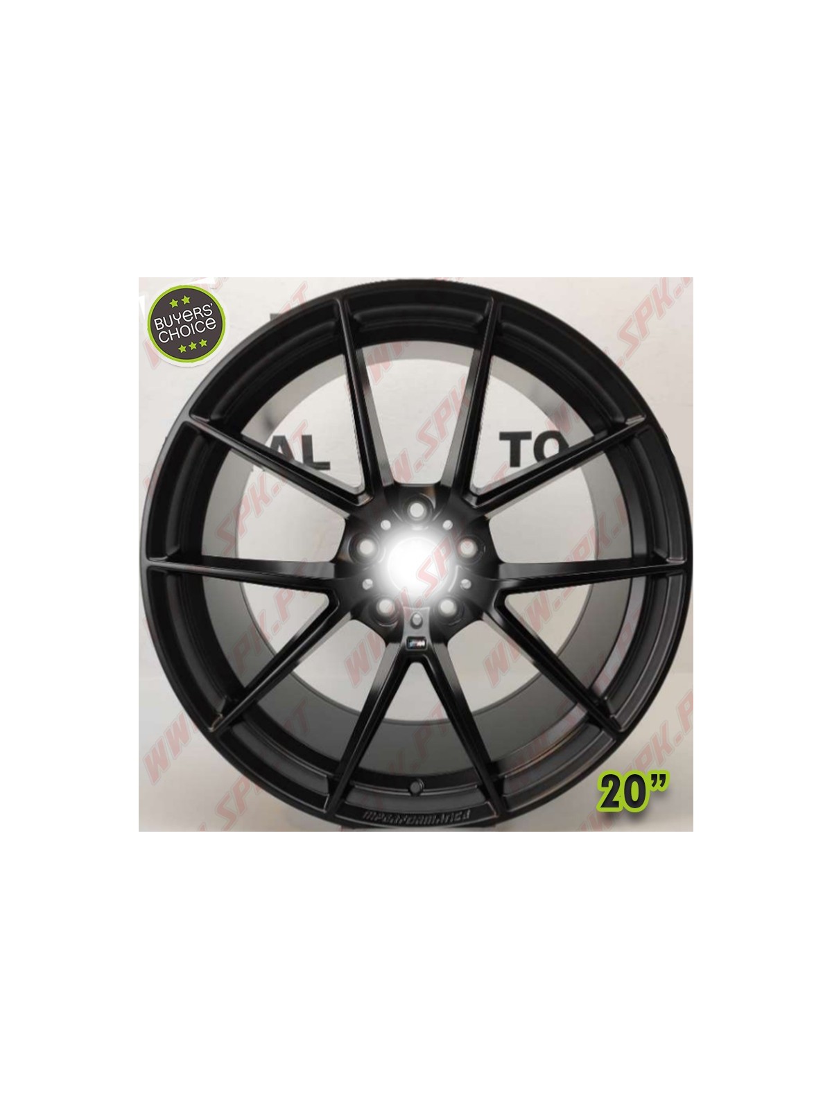 Pack 4 Jantes BMW Look M-PERF. "Satin Black" - 8,5x20" (5X120 - ET34 - CB72,56)