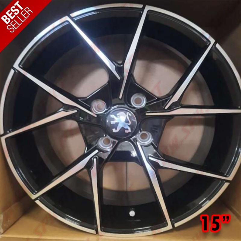 Pack 4 Jantes Look Peugeot / Citroen V.7 - 6,5x15" (4X108 - ET20 - CB65,1) Pack 4 Jantes Look Peugeot / Citroen V.7 - 6,5x15" (4X108 - ET20 - CB65,1)