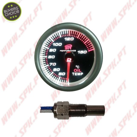 Manómetro Temperatura de Óleo - "Black Edition" - 52mm