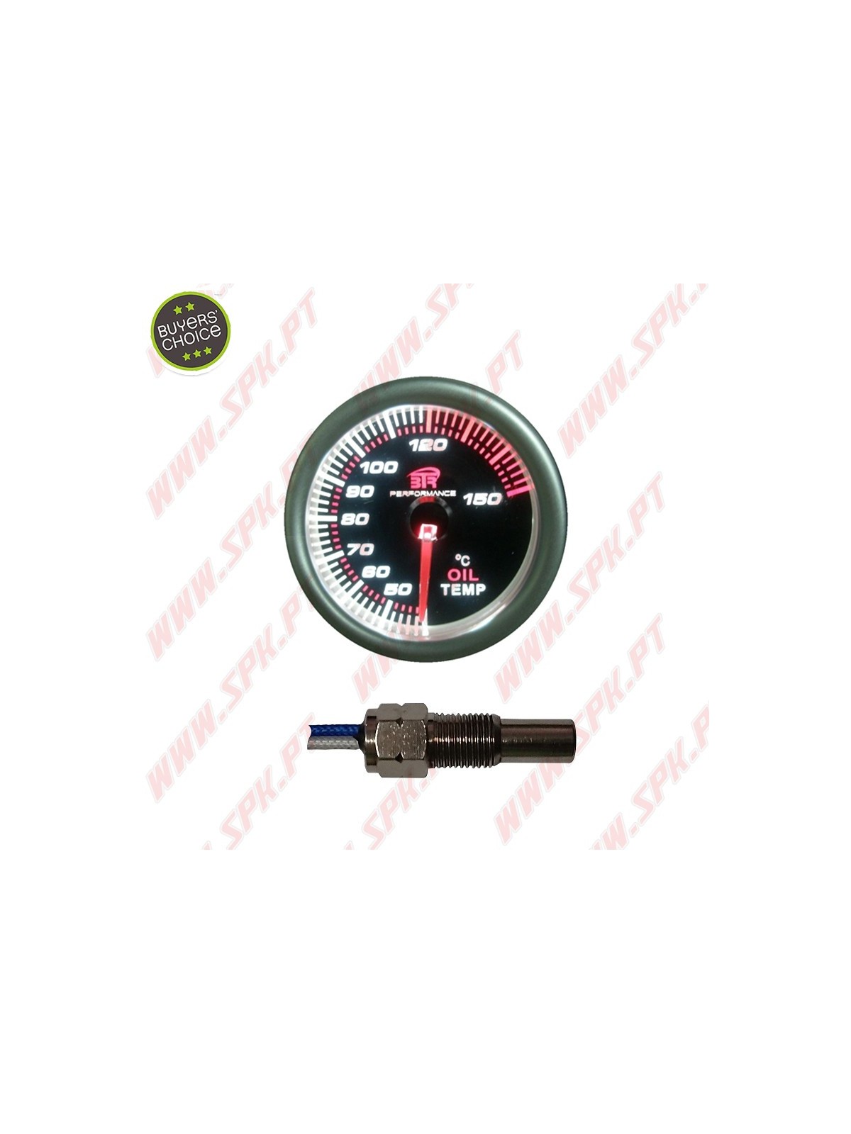 Manómetro Temperatura de Óleo - "Black Edition" - 52mm