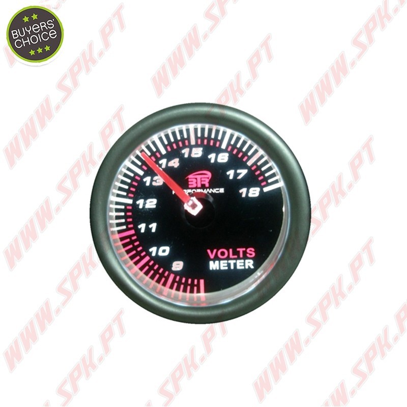 Manómetro Voltimetro - "Black Edition" - 52mm