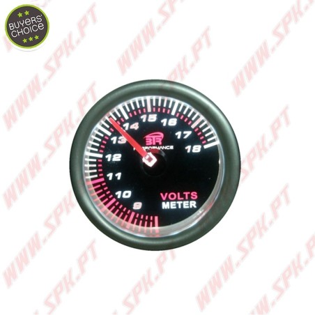 Manómetro Voltimetro - "Black Edition" - 52mm