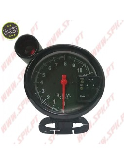 Manómetro Conta-RPMs C/Shift-Light - Gasolina - "Black Edition" - 127mm
