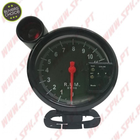 Manómetro Conta-RPMs C/Shift-Light - Gasolina - "Black Edition" - 127mm