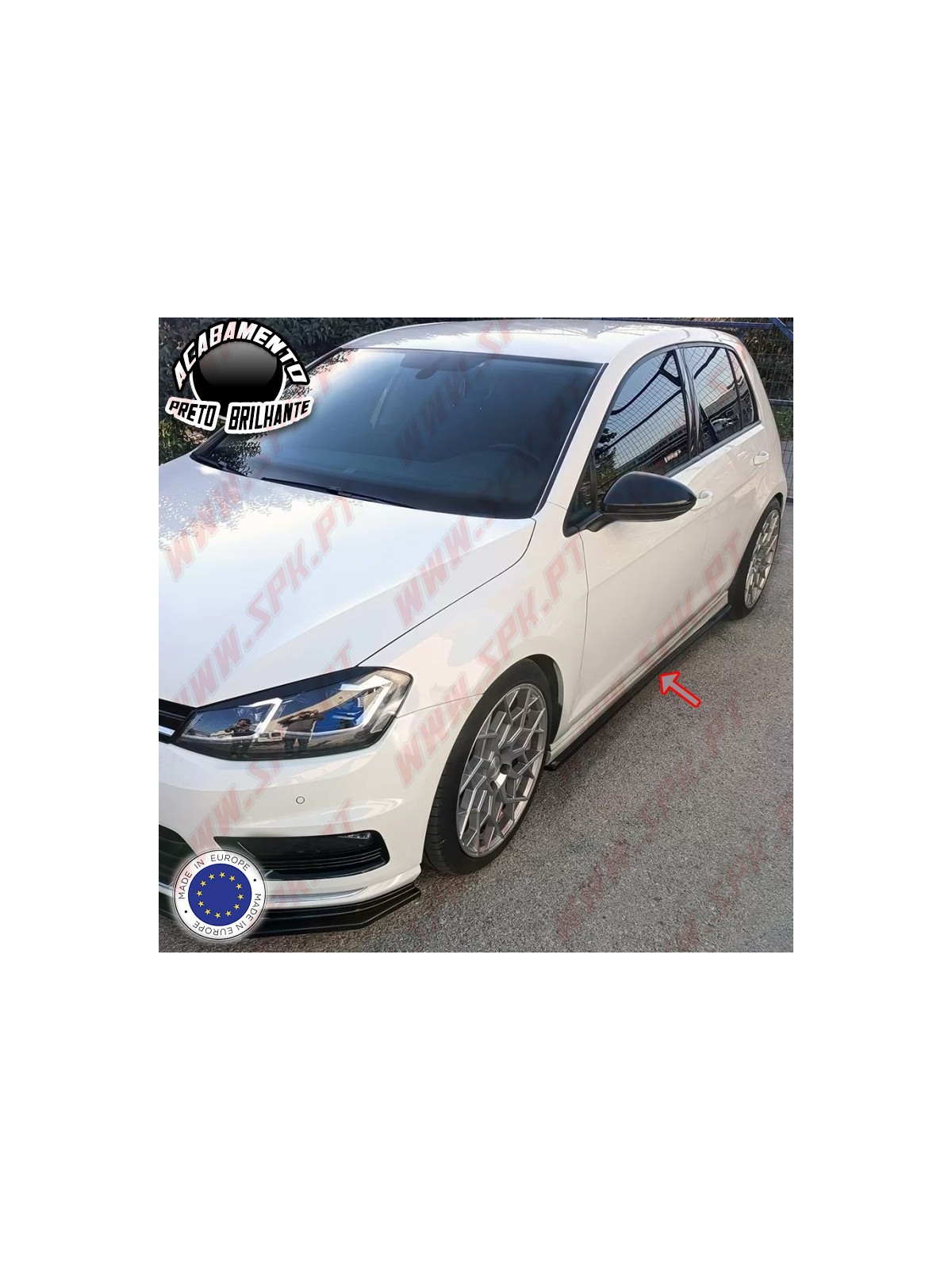 Extensão de Embaladeiras - VW Golf 7 R / R-Line (2012-2017) Extensão de Embaladeiras - VW Golf 7 R / R-Line (2012-2017)