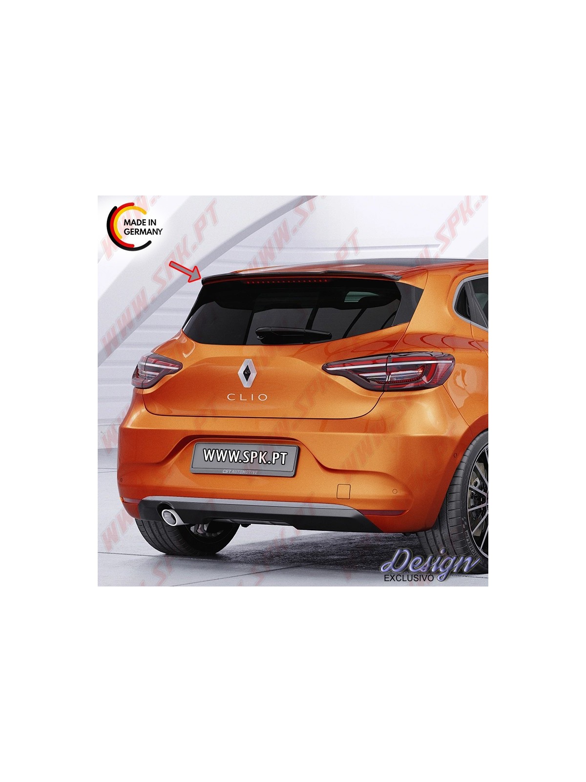 Extensão de Aileron - Renault Clio 5 (2019-)