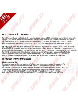Spray 400ml Pinta Dip Verniz Protector Gloss - Brilhante