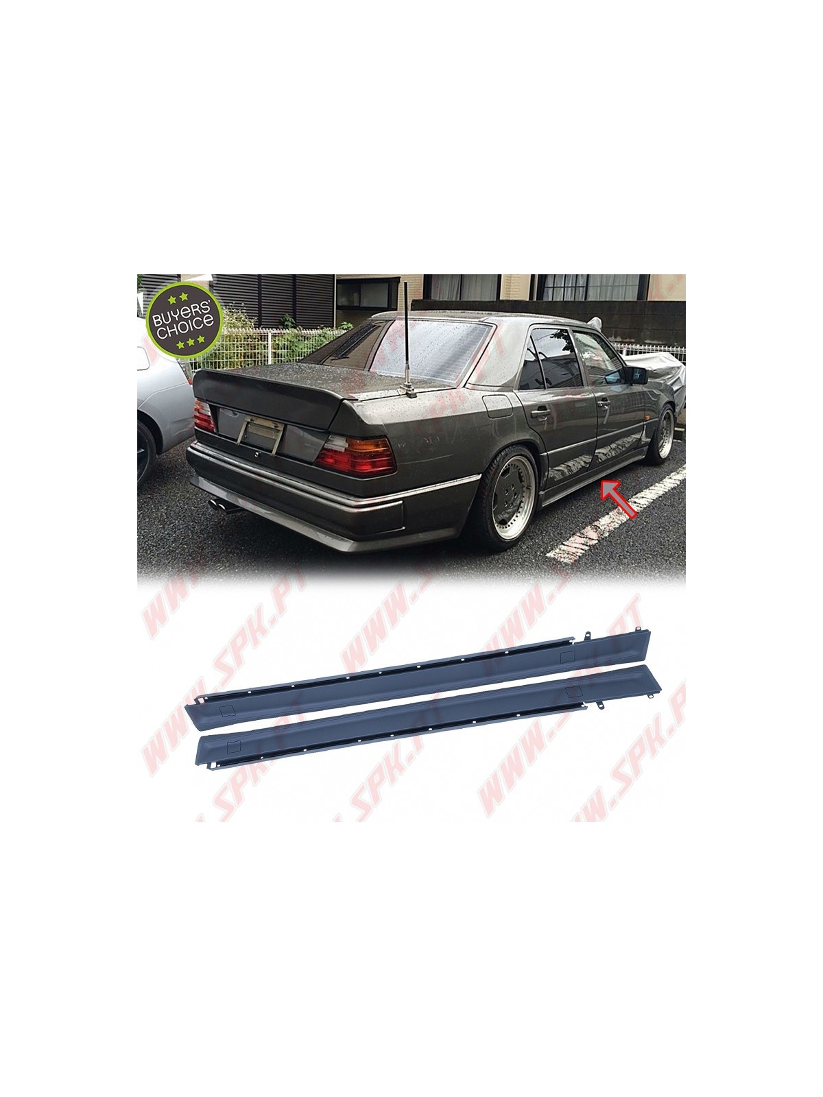 Embaladeiras Laterais - Mercedes W124 / S124 (1989-1996) Embaladeiras Laterais - Mercedes W124 / S124 (1989-1996)
