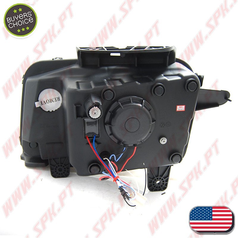 Faróis Tube-Light / Black - Chevrolet Camaro (2009-2013) Faróis Tube-Light / Black - Chevrolet Camaro (2009-2013)