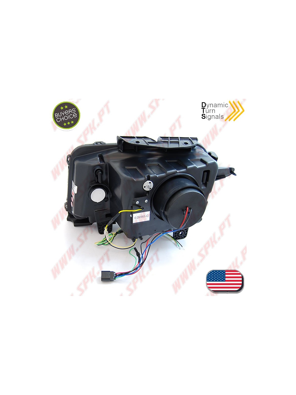 Faróis Tube-Light Dynamic / Black - Chevrolet Camaro (2009-2013) Faróis Tube-Light Dynamic / Black - Chevrolet Camaro (2009-2013)