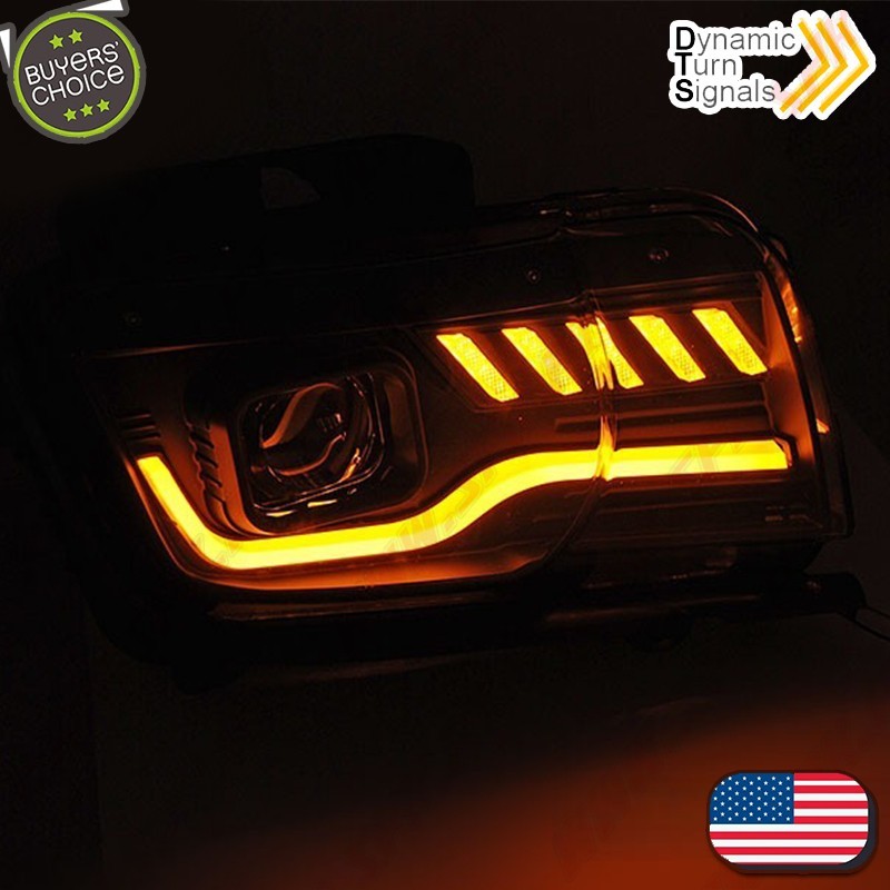 Faróis Tube-Light Dynamic / Black - Chevrolet Camaro (2009-2013) Faróis Tube-Light Dynamic / Black - Chevrolet Camaro (2009-2013)