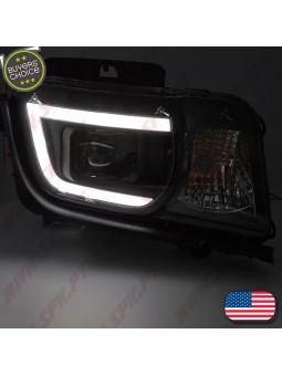 Faróis Tube-Light V.2 / Black - Chevrolet Camaro (2009-2013)