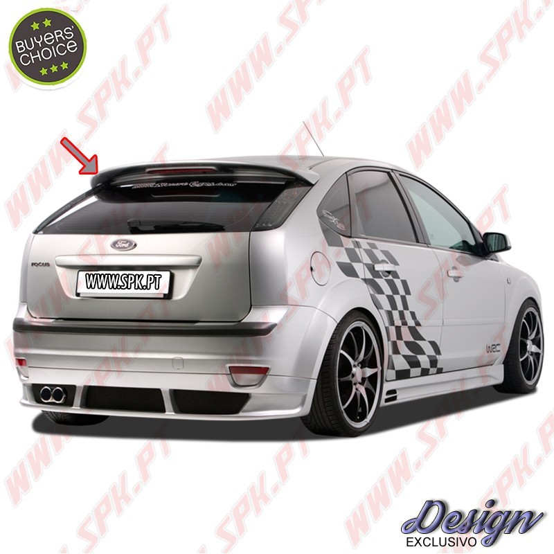 Aileron Traseiro Look RS C/3ºStop - Ford Focus 2 (2004-2011)