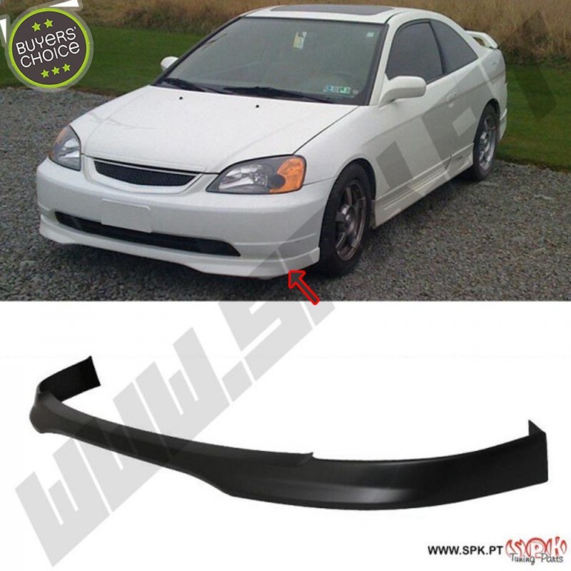 Lip Spoiler Frontal Look Type-R - Honda Civic ES / EM (2001-2003)