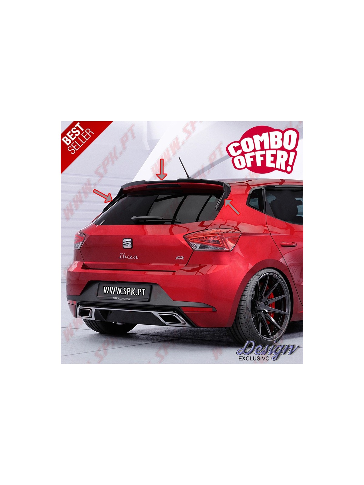Pack Extensão de Aileron + Flaps Laterais - Seat Ibiza 6F (2017-)