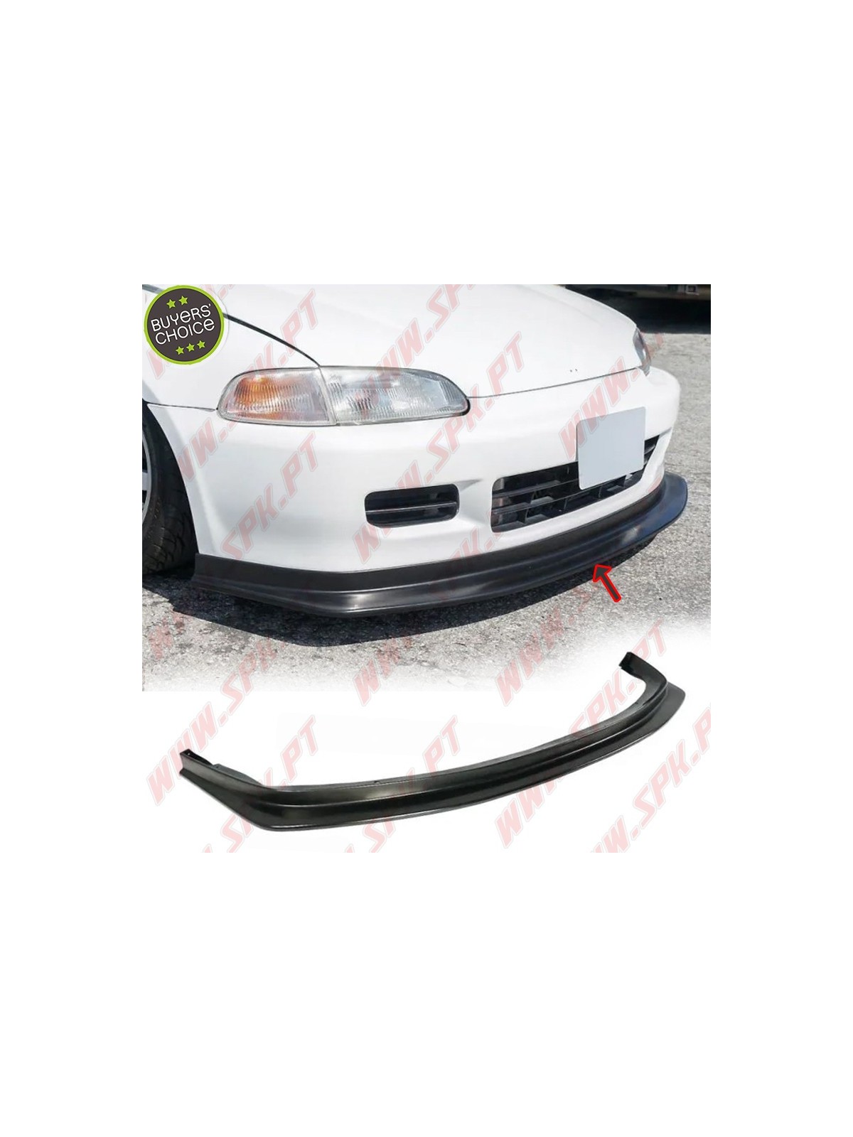 Lip Spoiler Frontal Look GV - Honda Civic EG / EJ (1991-1995)