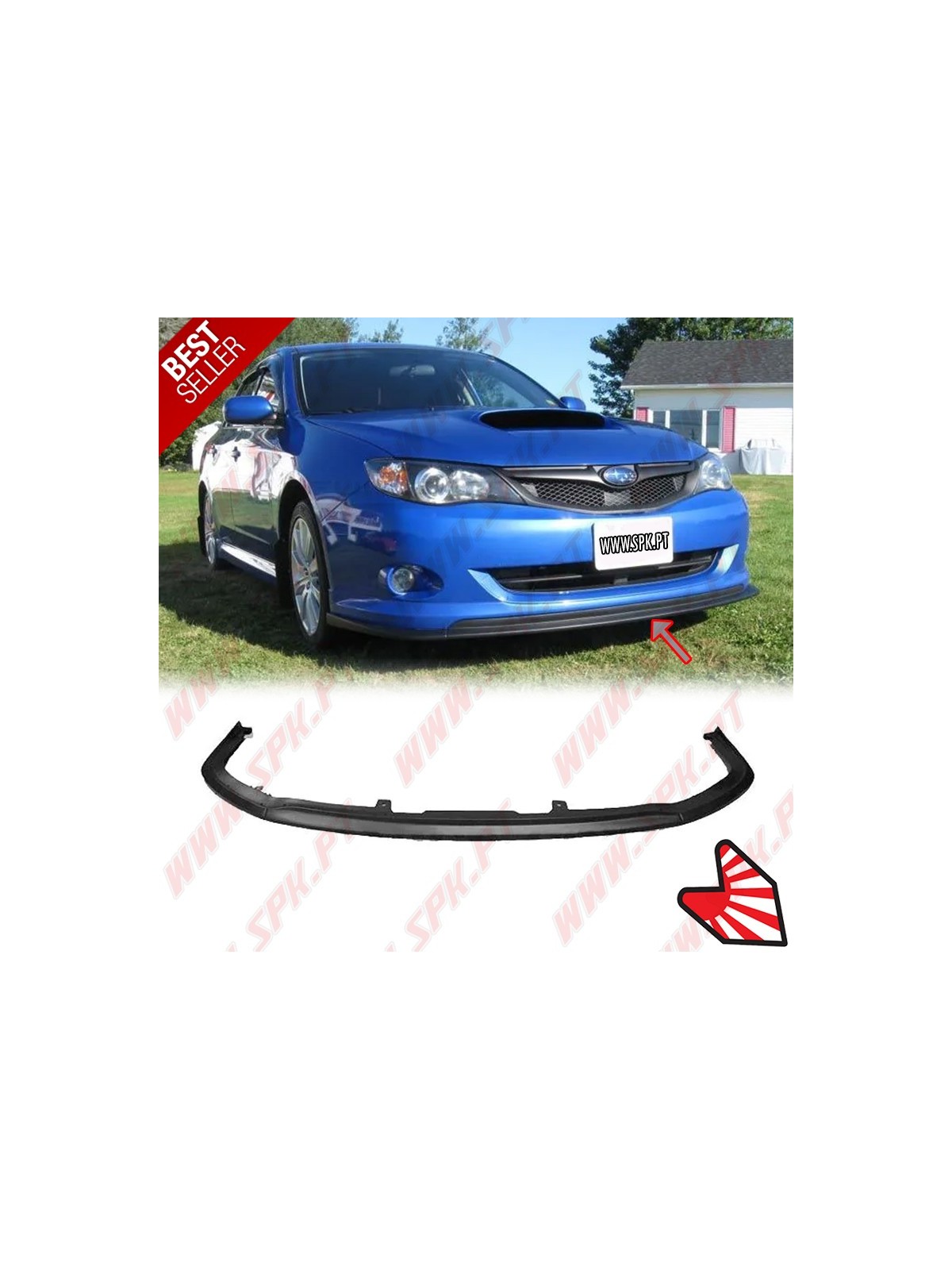 Lip Spoiler Frontal Look CS1 - Subaru Impreza GR / GH / G3 / GE / GV (2007-2014) Lip Spoiler Frontal Look CS1 - Subaru Impreza GR / GH / G3 / GE / GV (2007-2014)