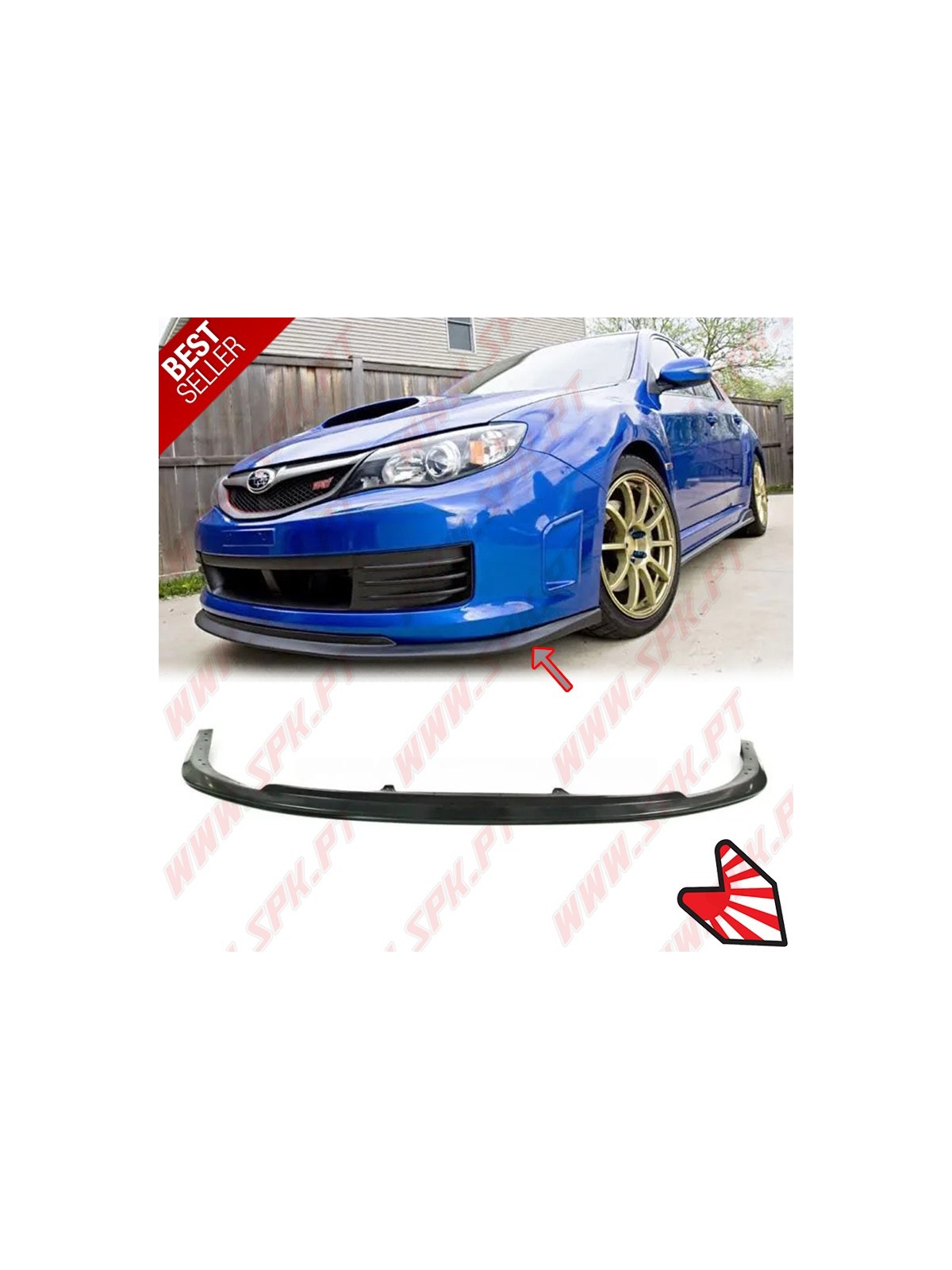 Lip Spoiler Frontal Look STI2 - Subaru Impreza GR / GH / G3 / GE / GV (2007-2014) Lip Spoiler Frontal Look STI2 - Subaru Impreza GR / GH / G3 / GE / GV (2007-2014)