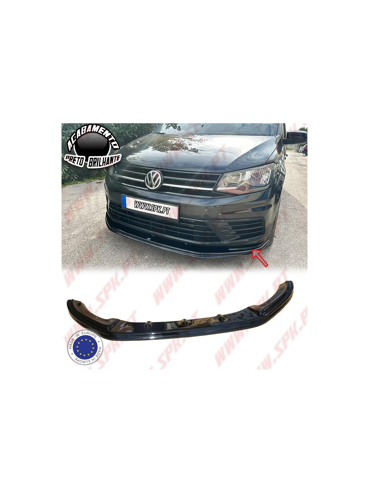 Lip Spoiler Frontal V.1 - VW Caddy 4 (2015-2021) Lip Spoiler Frontal V.1 - VW Caddy 4 (2015-2021)