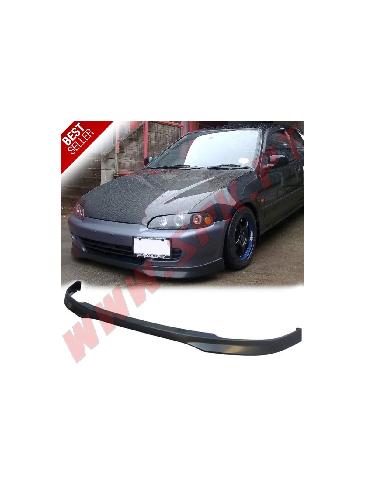 Lip Spoiler Frontal Look Type-R - Honda Civic EG / EJ (1991-1995) Lip Spoiler Frontal Look Type-R - Honda Civic EG / EJ (1991-1995)