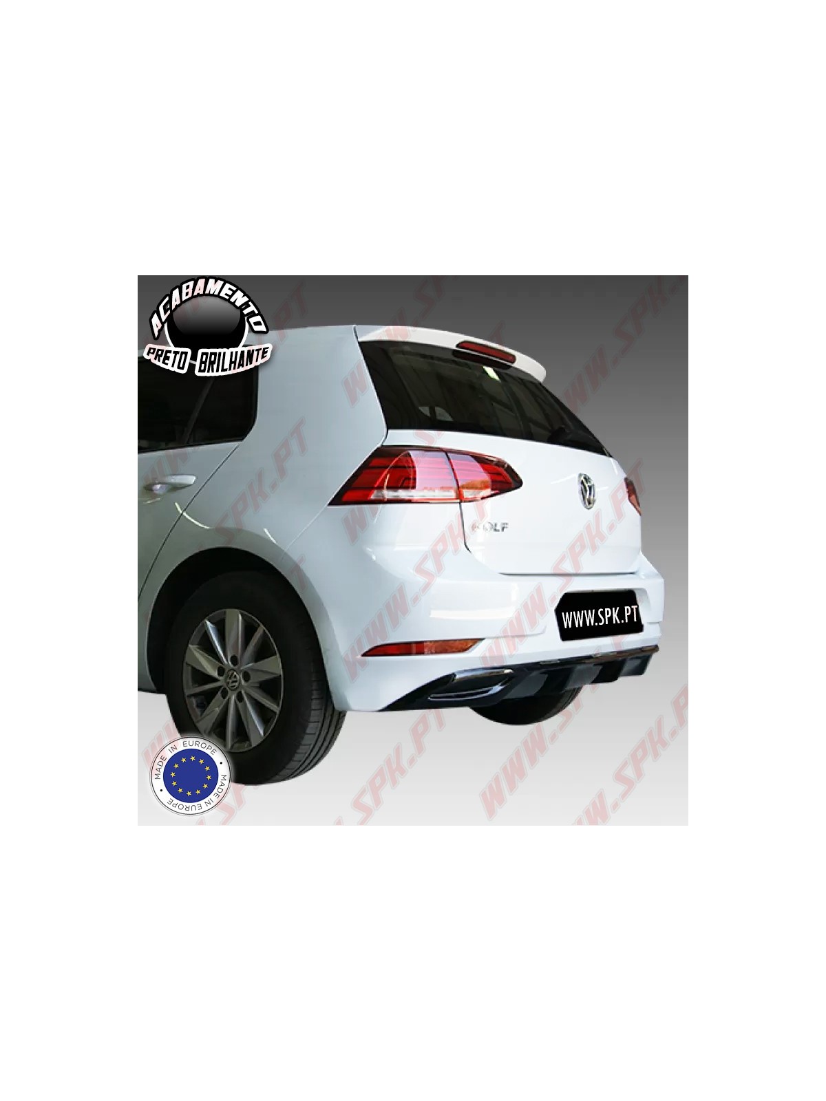 Difusor Traseiro V.1 - VW Golf 7.5 "Standard" (2016-2019) Difusor Traseiro V.1 - VW Golf 7.5 "Standard" (2016-2019)