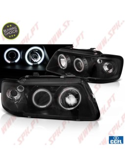 Faróis Angel Eyes CCFL Black - Audi A3 8L (1996-2000)