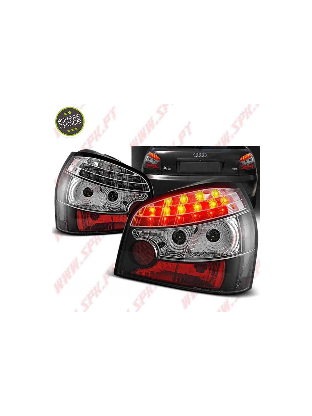 Farolins LED Black - Audi A3 8L (1996-2000) Farolins LED Black - Audi A3 8L (1996-2000)