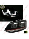 Faróis LED U-Type Red / Black - VW Polo 6R / 6C (2009-2017)