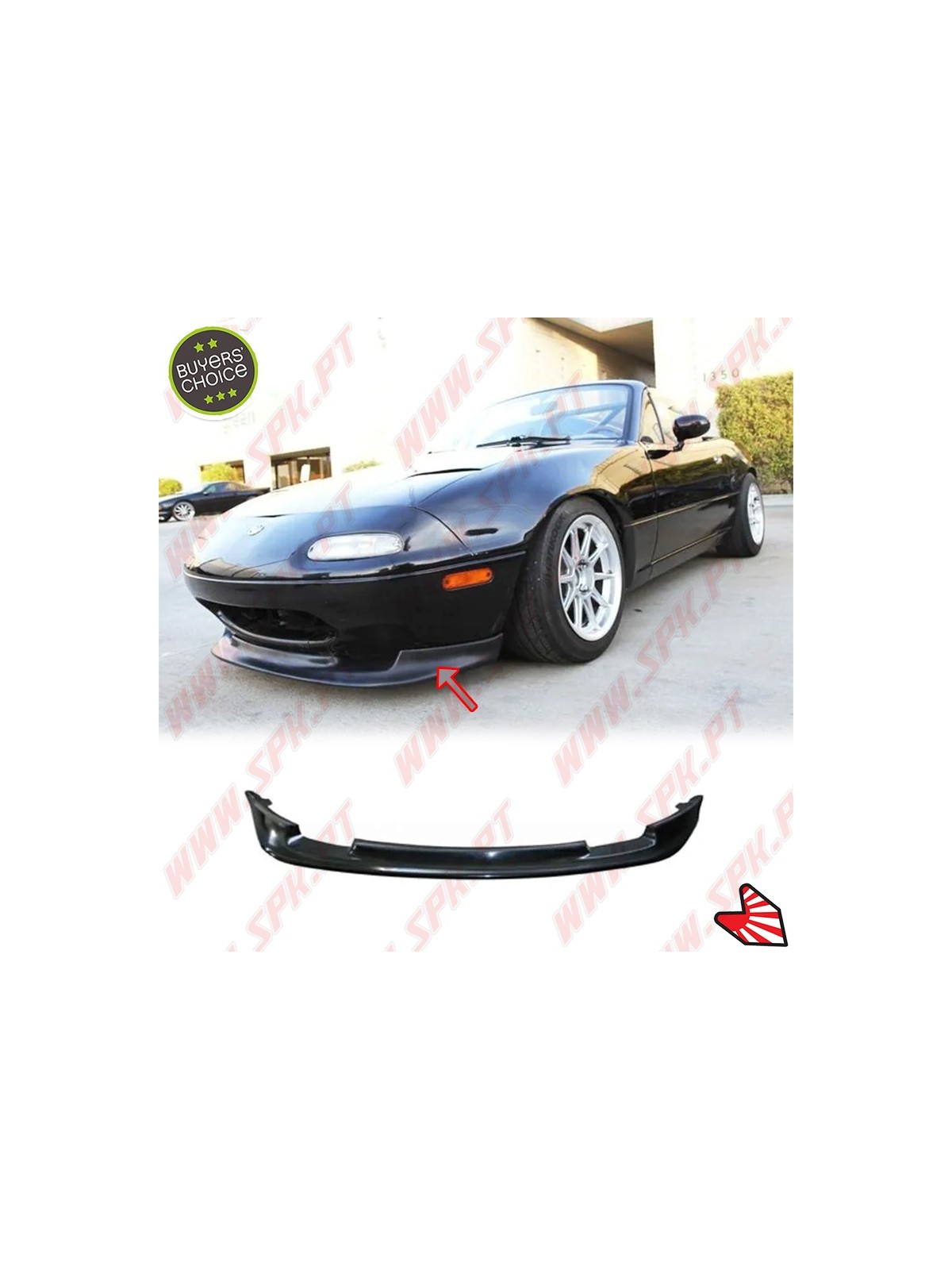 Lip Spoiler Frontal Look GV - Mazda MX5 NA (1989-1998) Lip Spoiler Frontal Look GV - Mazda MX5 NA (1989-1998)