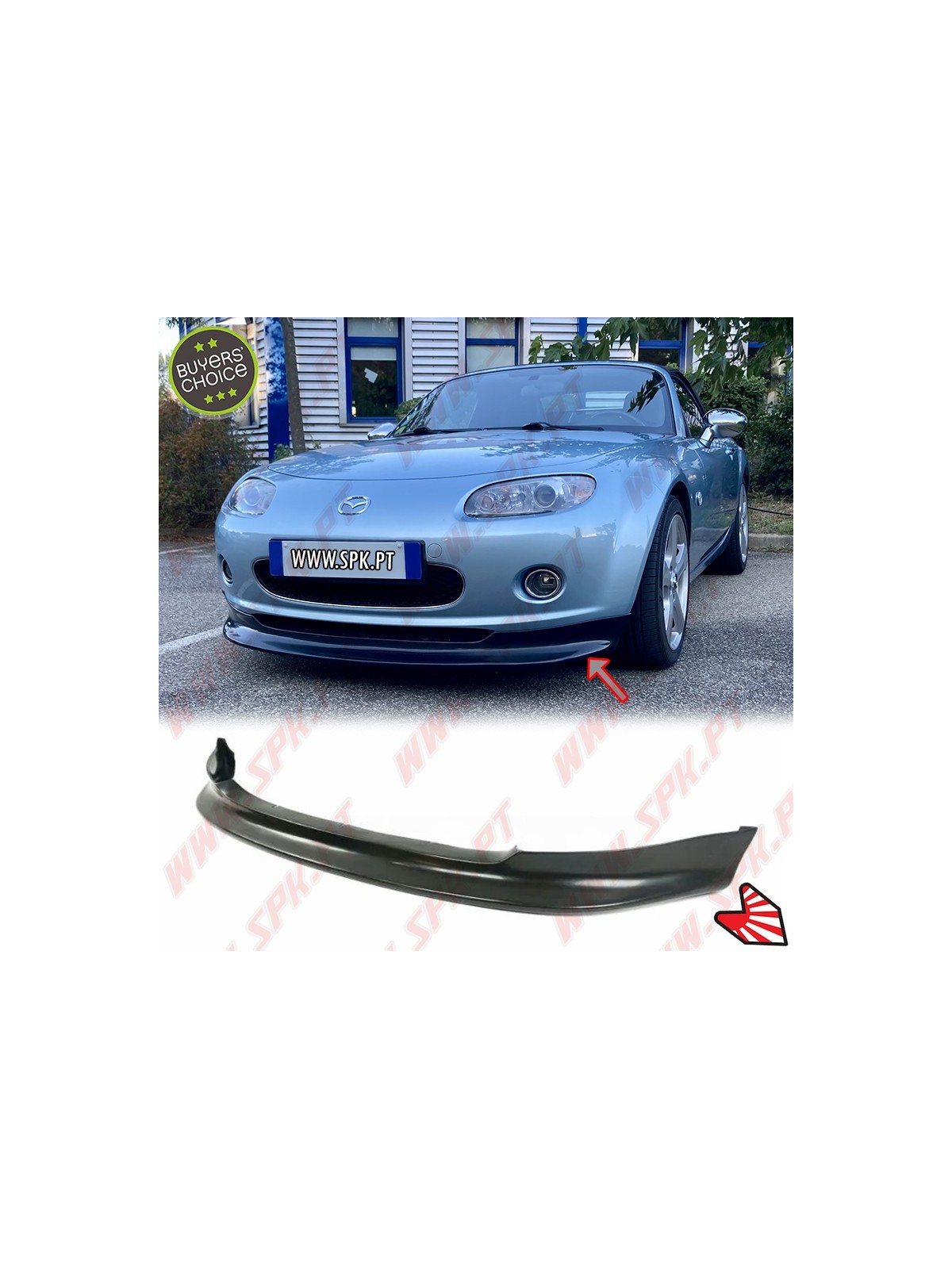 Lip Spoiler Frontal Look GV - Mazda MX5 NC (2005-2014) Lip Spoiler Frontal Look GV - Mazda MX5 NC (2005-2014)