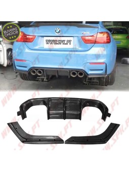 Difusor Traseiro Carbono Look VST - BMW F80 / F82 / F83 (2014-2022)