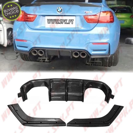 Difusor Traseiro Carbono Look VST - BMW F80 / F82 / F83 (2014-2022)