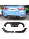 Difusor Traseiro Carbono Look VST - BMW F80 / F82 / F83 (2014-2022)