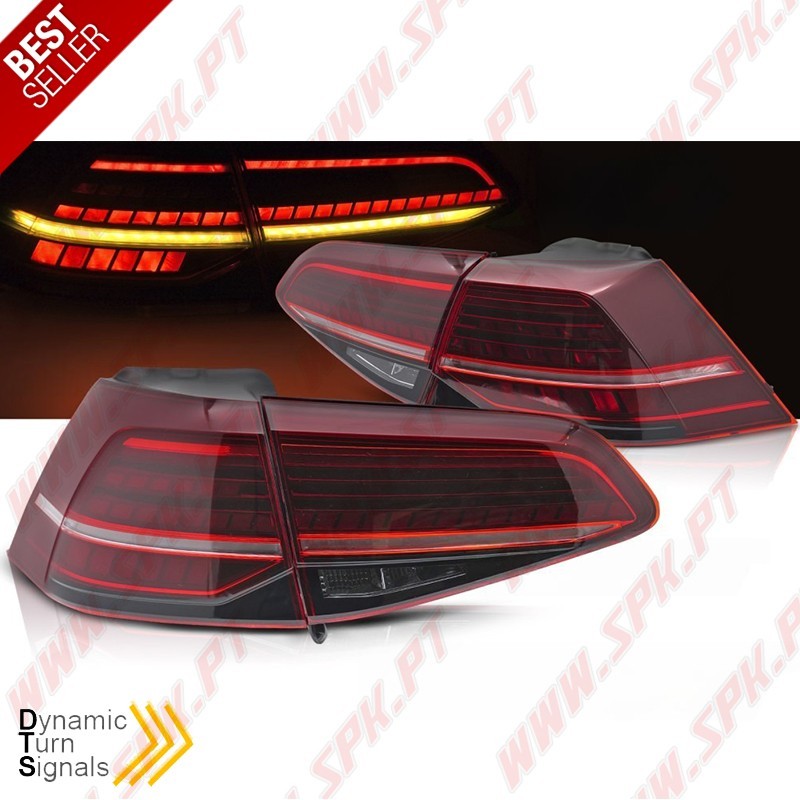 Farolins LED Dynamic Red - VW Golf 7 / 7.5 (2013-2019) Farolins LED Dynamic Red - VW Golf 7 / 7.5 (2013-2019)