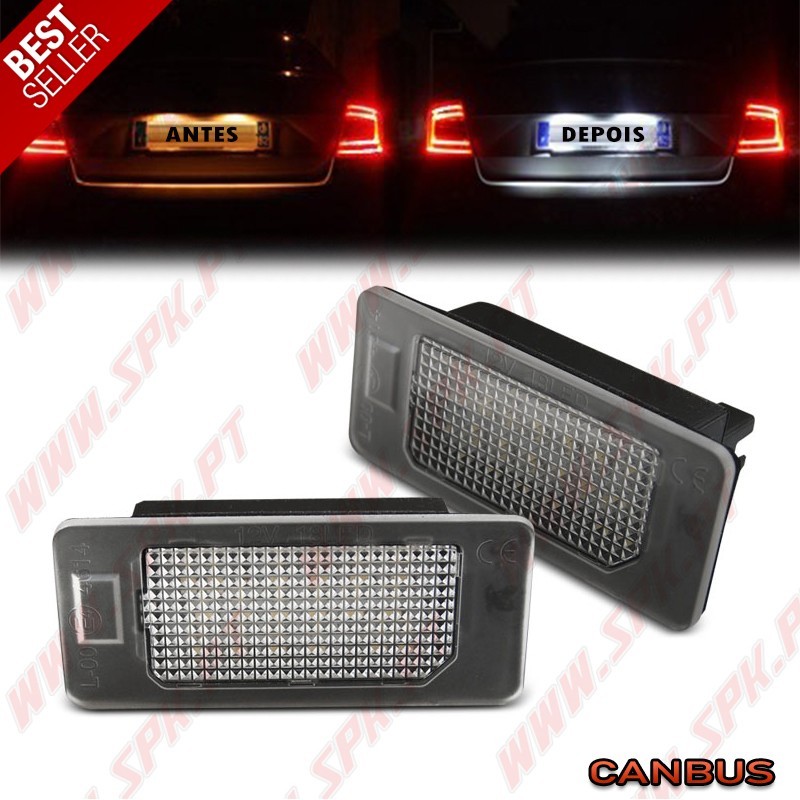 Iluminação de Matricula LED - BMW E90 / F30 / F32 / E39 / E60 / F10 / X3 / X5 / X6 (2005-2020) Iluminação de Matricula LED - BMW E90 / F30 / F32 / E39 / E60 / F10 / X3 / X5 / X6 (2005-2020)