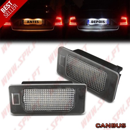 Iluminação de Matricula LED - BMW E90 / F30 / F32 / E39 / E60 / F10 / X3 / X5 / X6 (2005-2020)
