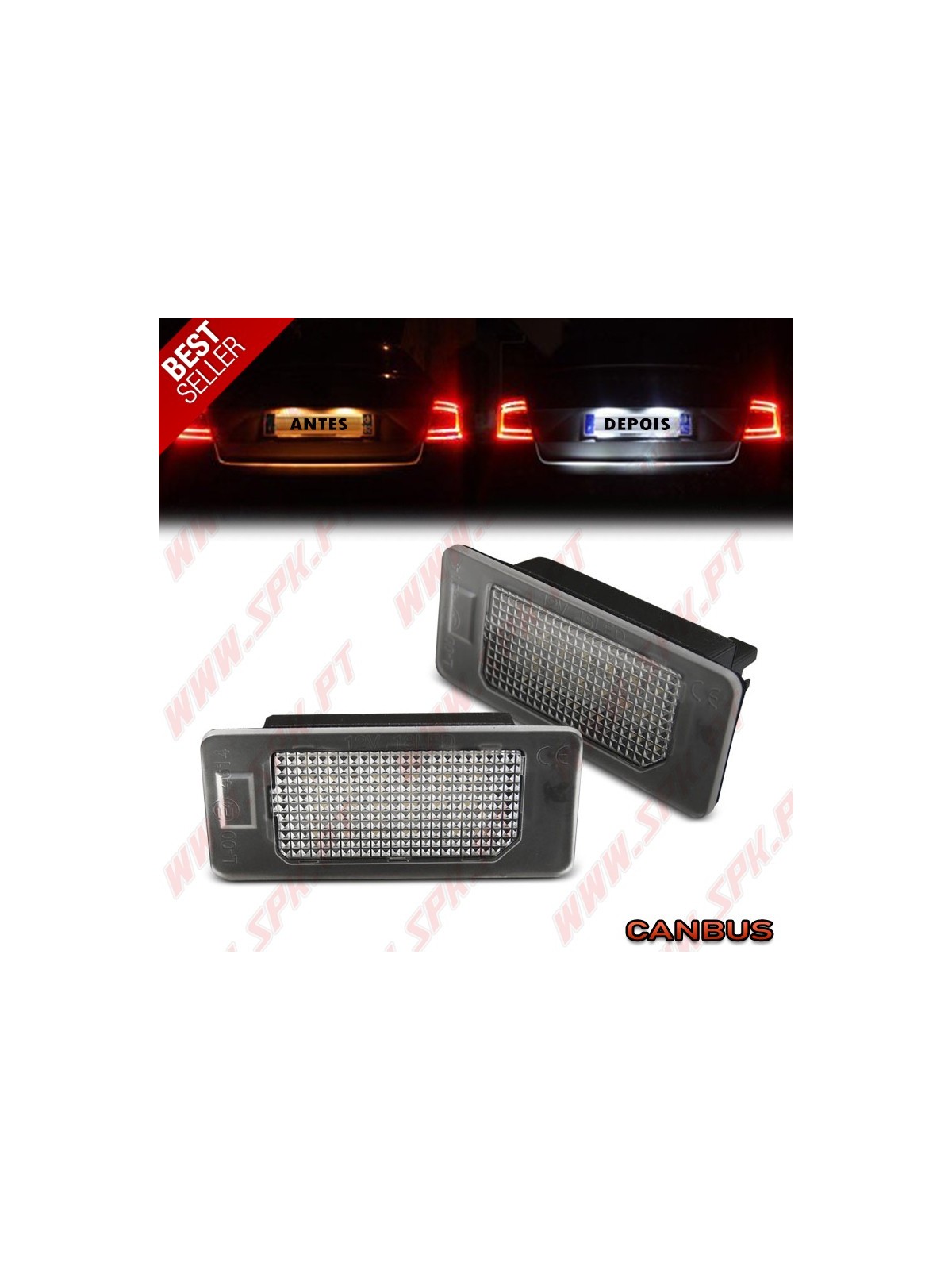 Iluminação de Matricula LED - BMW E90 / F30 / F32 / E39 / E60 / F10 / X3 / X5 / X6 (2005-2020) Iluminação de Matricula LED - BMW E90 / F30 / F32 / E39 / E60 / F10 / X3 / X5 / X6 (2005-2020)