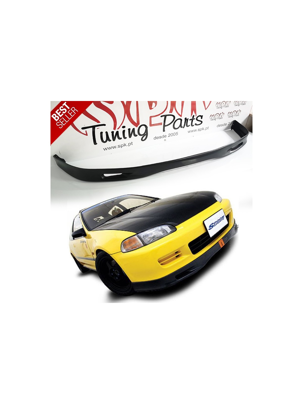 Lip Spoiler Frontal Look Spoon - Honda Civic EG / EJ (1991-1995)