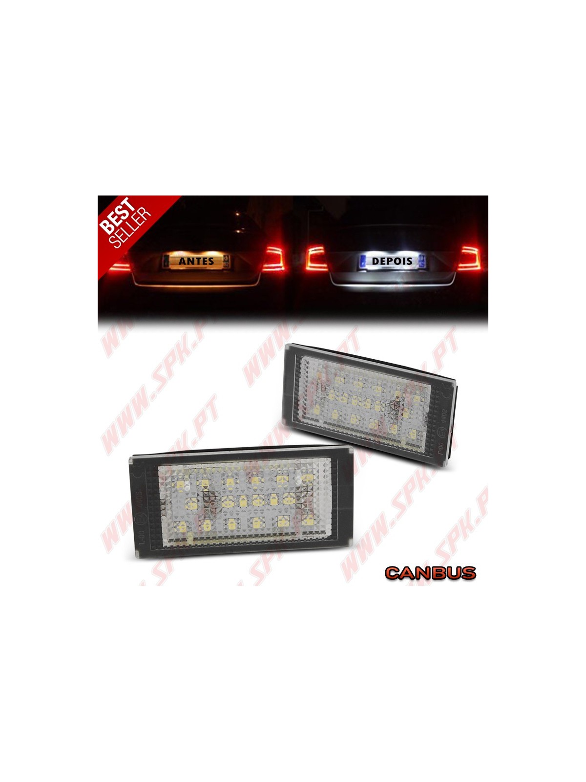 Iluminação de Matricula LED - BMW E46 Coupe / E46 M3 (1998-2003) Iluminação de Matricula LED - BMW E46 Coupe / E46 M3 (1998-2003)