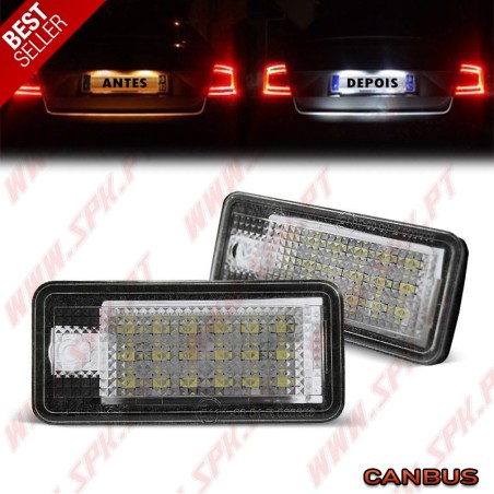 Iluminação de Matricula LED - Audi A3 / A4 / A6 / Q7 (2003-2011)