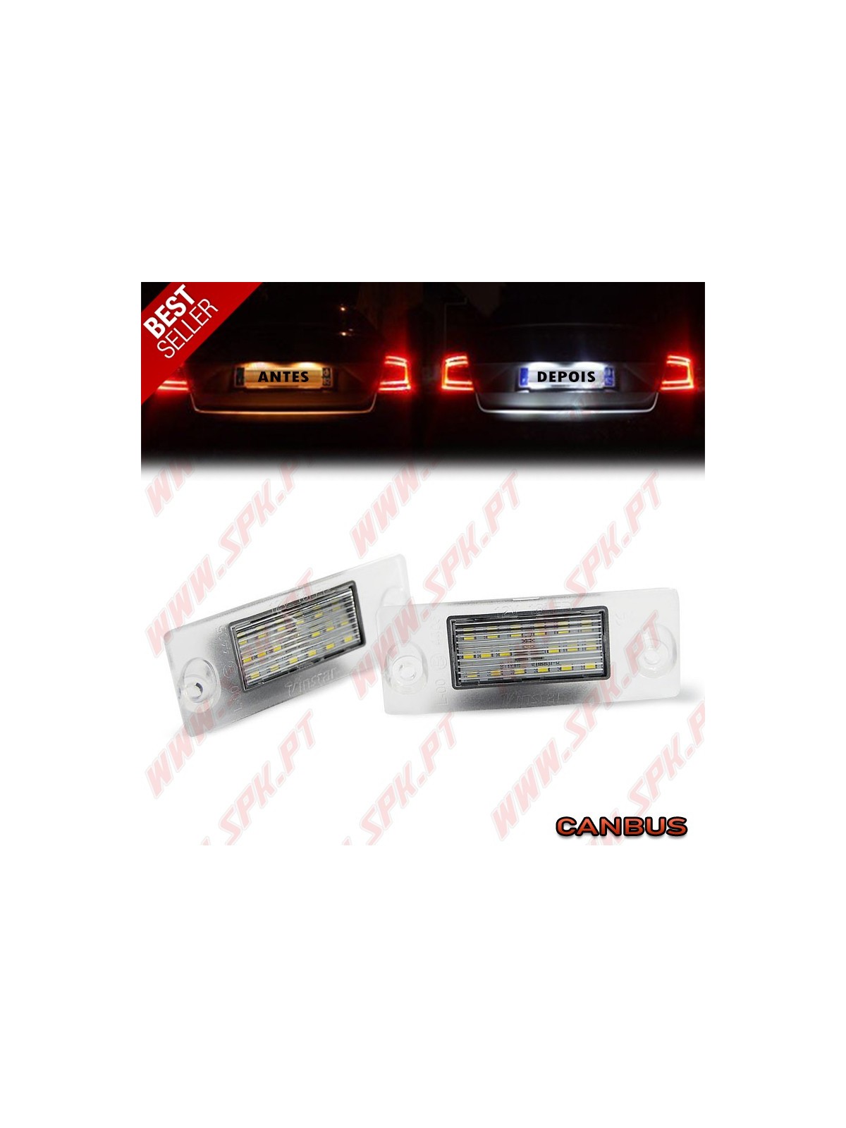 Iluminação de Matricula LED - Audi A3 8L / A4 B5 (1994-2000) Iluminação de Matricula LED - Audi A3 8L / A4 B5 (1994-2000)
