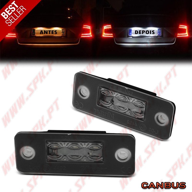 Iluminação de Matricula LED - Audi A8 D3 (2003-2009) Iluminação de Matricula LED - Audi A8 D3 (2003-2009)