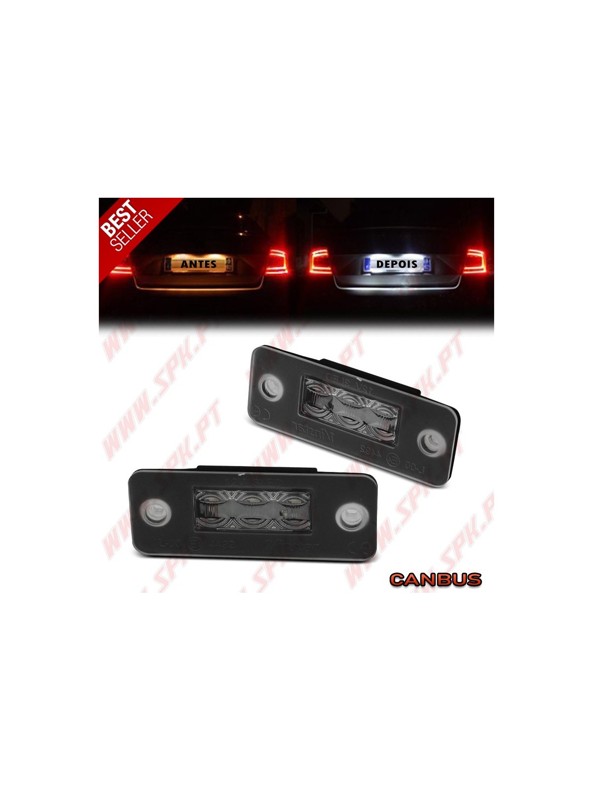 Iluminação de Matricula LED - Audi A8 D3 (2003-2009) Iluminação de Matricula LED - Audi A8 D3 (2003-2009)