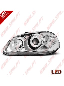 Faróis Angel Eyes Chrome - Honda Civic 6 (1996-1998)