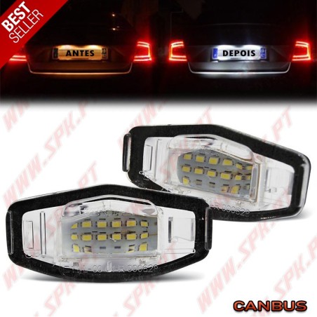 Iluminação de Matricula LED - Honda Civic / City / Legend / Accord (1999-2009)